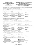 Đề kiểm tra giữa học kì 1 môn Tiếng Anh lớp 12 năm 2021-2022 - Trường THPT Đoàn Thượng
