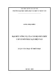 Luận văn Thạc sĩ Triết học: Đạo đức công vụ của cán bộ chủ chốt cấp cơ sở ở Bắc Kạn hiện nay