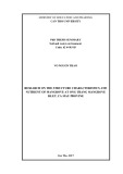 PhD Thesis summary: Research on the structure characteristics and nutrient of mangrove at Ong Trang mangrove islet, Ca Mau provine