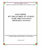 Giáo trình Kỹ thuật điện tử cơ bản (Nghề Điện dân dụng - Trình độ Cao đẳng): Phần 2 - CĐ GTVT Trung ương I