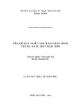 Luận văn Thạc sĩ Toán học: Vấn đề duy nhất cho hàm phân hình, hàm nhỏ chung nhau