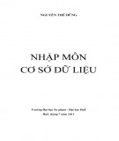 Giáo trình Nhập môn Cơ sở dữ liệu Phần 1: Nguyễn Thế Dũng (Chuẩn Nhất)