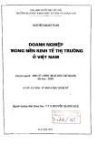 Luận văn Thạc sĩ Khoa học Kinh tế: Doanh nghiệp trong nền kinh tế thị trường ở Việt Nam