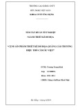 Tóm tắt Đồ án tốt nghiệp Thiết kế đồ họa: Cụm sản phẩm thiết kế đồ họa quảng cáo thương hiệu thổ cẩm Âu Việt
