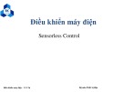 Bài giảng Điều khiển máy điện: Sensorless Control - Nguyễn Ngọc Tú