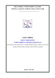 Giáo trình Sinh lý dinh dưỡng Nghiệp vụ nhà hàng khách sạn Trung cấp - Trường CĐ Nghề Kỹ thuật Công nghệ