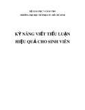 Kỹ năng viết tiểu luận hiệu quả cho sinh viên