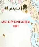 Sáng kiến kinh nghiệm THPT: Phương pháp dạy học văn thuyết minh lớp 10 phát triển năng lực học sinh