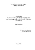 Kinh nghiệm THPT: Nâng cao năng lực tự học cho học sinh khi dạy đọc hiểu truyện ngắn Chí Phèo của Nam Cao (Ngữ văn 11)