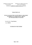 Summary of phd thesis: Study on selection and technical measures to improve waterlogging ability for Winter soybean in Hanoi