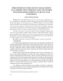 Perceptions on the use of collocations in academic ielts writing task 2 by senior english major students at Quang Nam university