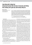Hoạt động định hướng đọc trong dạy học đọc hiểu văn bản ở trung học phổ thông theo chương trình giáo dục định hướng năng lực
