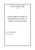 Sáng kiến kinh nghiệm THPT: Ứng dụng đường tròn lượng giác giải bài toán vật lý 12 tại Trung tâm GDTX & DN Tam Đảo