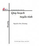 Bài giảng Quy hoạch tuyến tính Phần 2: Nguyễn Đức Phương (Chi tiết)
