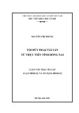 Luận văn Thạc sĩ Luật hình sự và Tố tụng hình sự: Tội hủy hoại tài sản từ thực tiễn tỉnh Đồng Nai