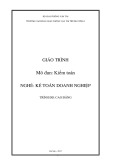 Giáo trình Kiểm toán (Nghề Kế toán doanh nghiệp - Trình độ Cao đẳng) - CĐ GTVT Trung ương I chuẩn nhất