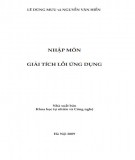 Giáo trình Nhập môn Giải tích lồi ứng dụng Phần 2: Lê Dũng Mưu và Nguyễn Văn Hiền