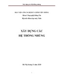 Bài giảng Xây dựng hệ thống nhúng: Phần 1 (Mới nhất)
