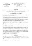 Quyết định số 318/2021/QĐ-QLD