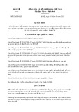 Quyết định số 528/2021/QĐ-QLD