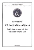 Giáo trình Kỹ thuật điện - điện tử (Nghề Quản trị mạng máy tính) - Trường TCN Kỹ thuật công nghệ Hùng Vương chuẩn nhất