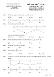 Đề thi thử Toán tốt nghiệp THPT 2022 có đáp án - THPT Long Trường (Lần 1)