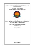 Giáo trình Cơ sở kỹ thuật nhiệt lạnh và điều hòa không khí (Trung cấp): Trường CĐ nghề Việt Nam - Hàn Quốc Hà Nội