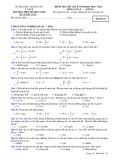 Đề thi Vật lí lớp 10 giữa học kì 2 năm 2020-2021 - THPT Hương Vinh