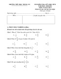 Đề thi giữa kì 2 Toán lớp 4 năm 2020-2021 trường Tiểu học Tràng Xá