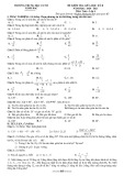 Đề thi giữa học kì 2 môn Toán lớp 6 năm 2020-2021 có đáp án trường THCS Kinh Bắc