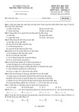 Đề thi Vật lí lớp 12 học kì 2 năm 2020-2021 có đáp án - THPT Ngô Gia Tự
