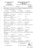 Đề thi học kì 2 Toán lớp 12 năm 2020-2021 có đáp án trường THPT Thị Xã Quảng Trị