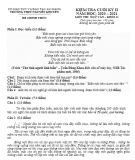 Đề thi Ngữ văn lớp 12 học kì 2 năm 2020-2021 có đáp án trường THPT Nguyễn Khuyến