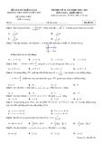 Đề thi học kì 2 Toán lớp 12 năm 2020-2021 trường THPT Lương Thế Vinh