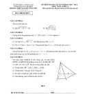 Đề thi học kì 2 môn Toán lớp 11 năm 2020-2021 trường THPT Nguyễn Công Trứ