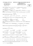 Đề thi học kì 2 Toán lớp 12 năm 2020-2021 có đáp án - Trường THPT Bình Phú