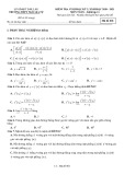 Đề thi học kì 2 Toán lớp 11 năm 2020-2021 có đáp án - THPT Ngô Gia Tự, Đắk Lắk