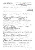 Đề thi học kì 2 Hóa học lớp 10 năm 2020-2021 có đáp án trường THPT Yên Lạc 2