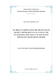 Luận văn Thạc sĩ Quản trị kinh doanh: Tác động của không ngừng học hỏi lên chia sẻ tri thức - Trường hợp của các cơ sở lưu trú du lịch thuộc tổng công ty du lịch Sài Gòn trên địa bàn thành phố Hồ Chí Minh