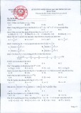 Đề minh họa môn Toán thi tốt nghiệp THPT 2022 của Bộ Giáo dục và Đào tạo