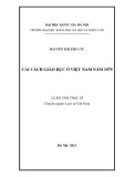 Luận văn Thạc sĩ Lịch sử Việt Nam: Cải cách giáo dục ở Việt Nam năm 1979