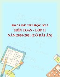 Bộ 21 đề thi học kì 2 môn Toán lớp 11 năm 2020-2021 (Có đáp án) - Tuyển chọn