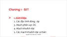 Bài giảng Mạch điện tử: Chương 1 - Nguyễn Phước Bảo Duy