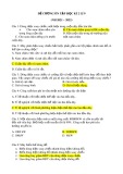 Đề cương ôn tập Vật lí lớp 9 học kì 2 năm 2021-2022 (Có đáp án) mới nhất