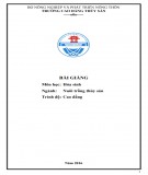 Bài giảng Hóa sinh Ngành Nuôi trồng thủy sản (Cao đẳng): Phần 2 - Trường Cao đẳng Thủy sản