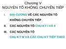 Bài giảng Hóa vô cơ: Nguyên tố không chuyển tiếp (Chương 5)
