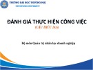 Bài giảng Đánh giá thực hiện công việc - Chương 0: Mở đầu