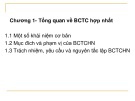 Báo cáo tài chính hợp nhất: Bài giảng Chương 1 [Chuẩn nhất]