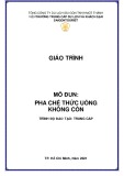 Giáo trình Pha chế Thức Uống Không Cồn Trung Cấp Saigontourist - Tài Liệu Chuẩn Nhất