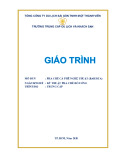 Giáo trình Pha chế Cà Phê Nghệ Thuật (Nghề Kỹ Thuật Pha Chế Đồ Uống Trung Cấp) - Trường Trung cấp Du lịch và Khách sạn